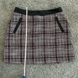 Plaid mini skirt